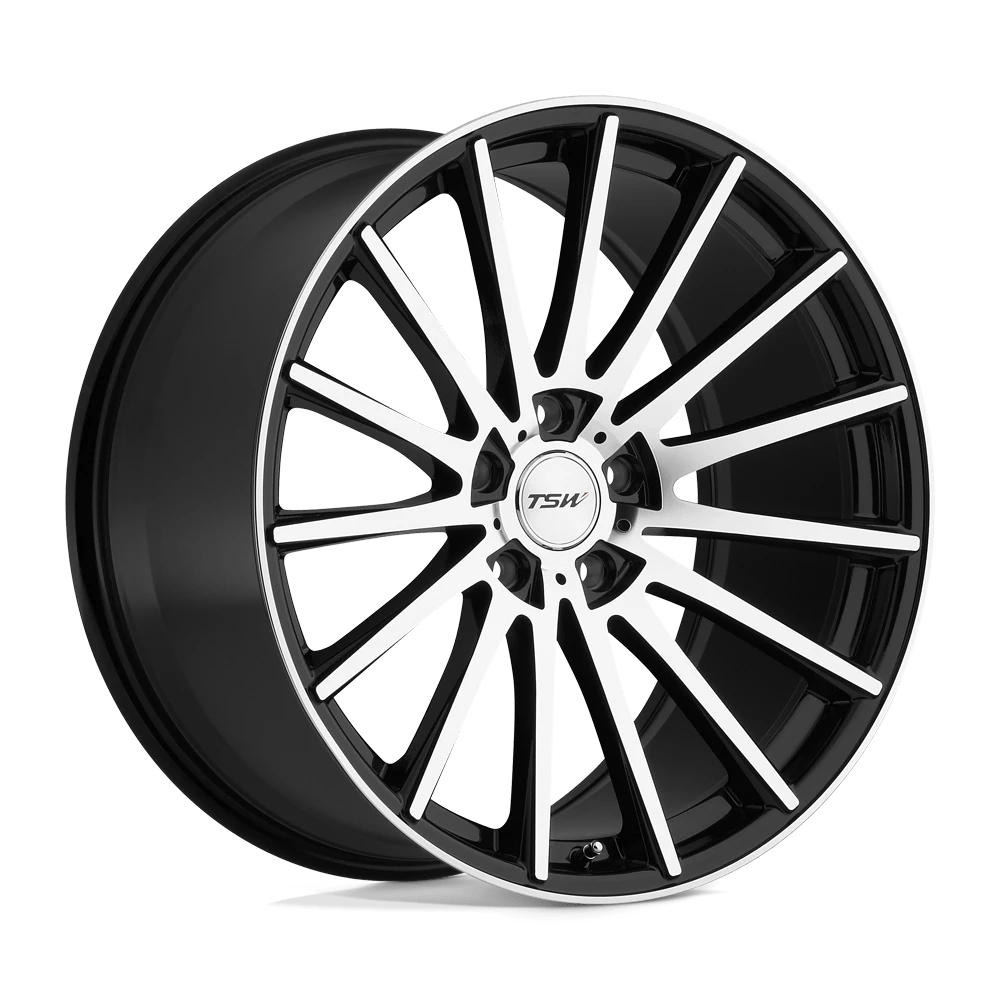 TSW Chicane 19x8.5 5x112 - Gloss Black w/ Mirror Cut Face