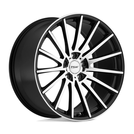 TSW Chicane 19x8.5 5x112 - Gloss Black w/ Mirror Cut Face