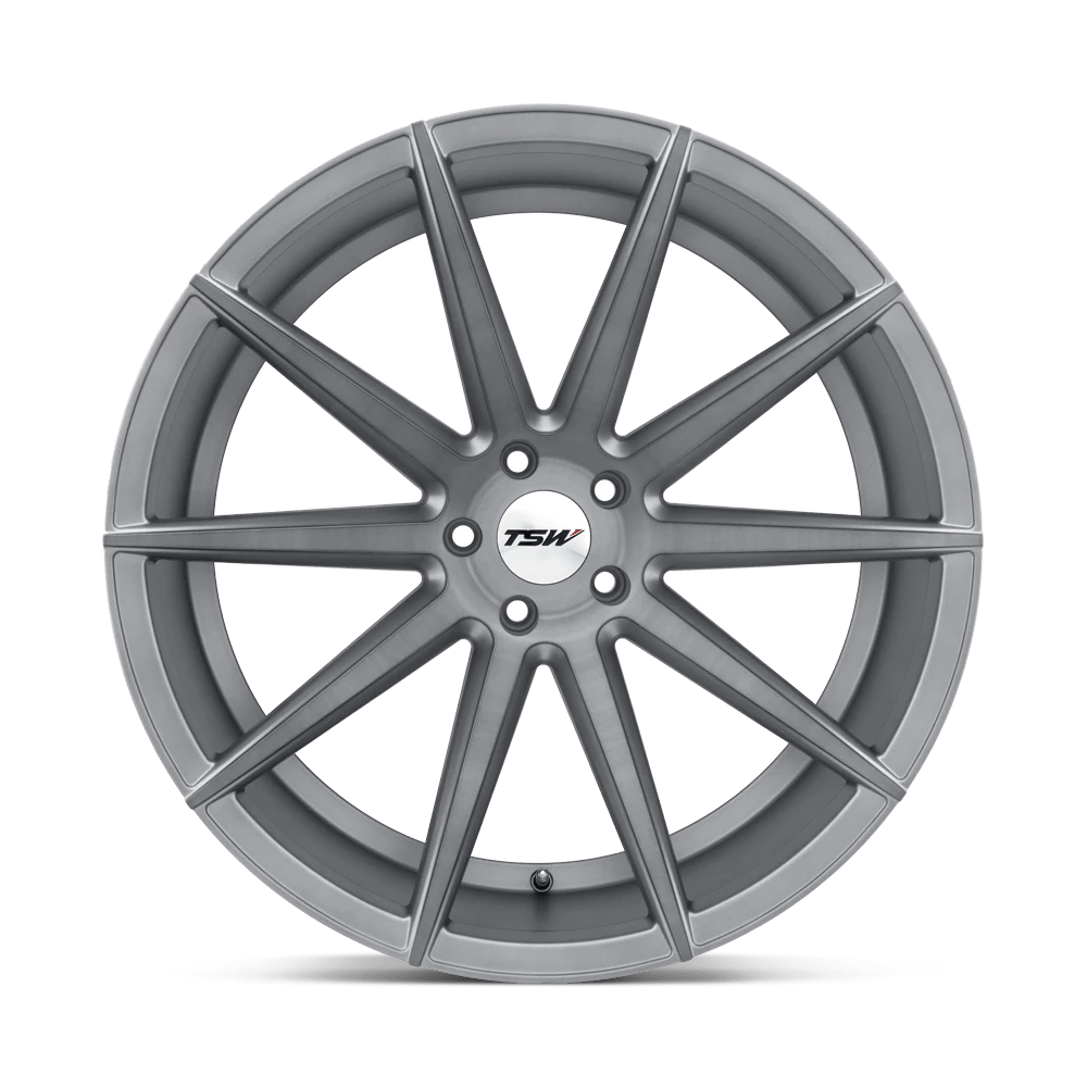 TSW Clypse 18x9.5 5x114.3 - Titanium w/ Matte Brushed Face