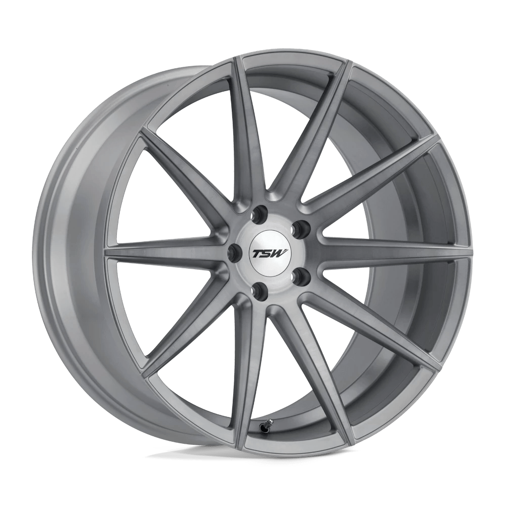 TSW Clypse 18x9.5 5x114.3 - Titanium w/ Matte Brushed Face