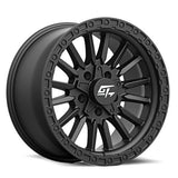 GT OFFROAD - Chambre de pneu noir mat | 18x9 / 12 Offset / 8x165.1/8x170 Bolt Pattern | GT10818981123