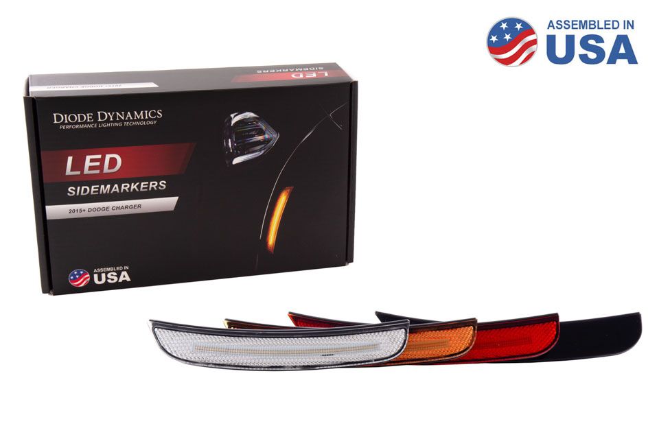 Feux de position latéraux à LED pour Dodge Charger 2015-2023 (ensemble)