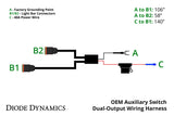 OEM Auxiliary Switch Dual-Output 2-Pin Wiring Harness