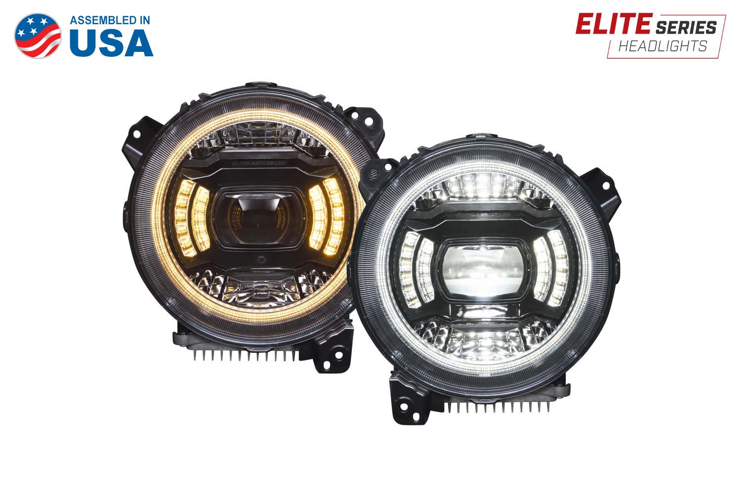 Elite LED Headlights for 2018-2025 Jeep JL Wrangler