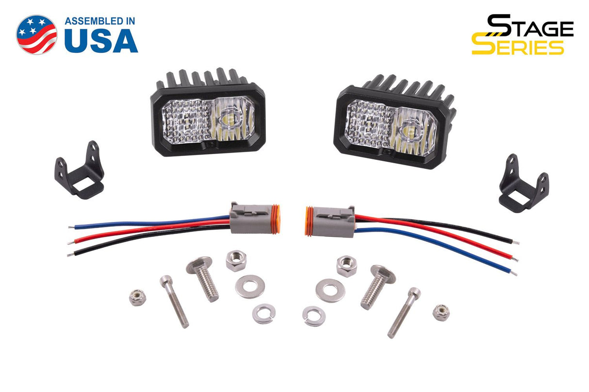 C2 1.0 SAE/DOT White Sport Standard LED Pod (pair)