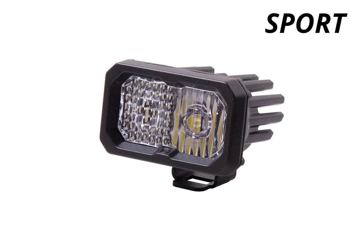C2 1.0 SAE/DOT White Sport Standard LED Pod (one)