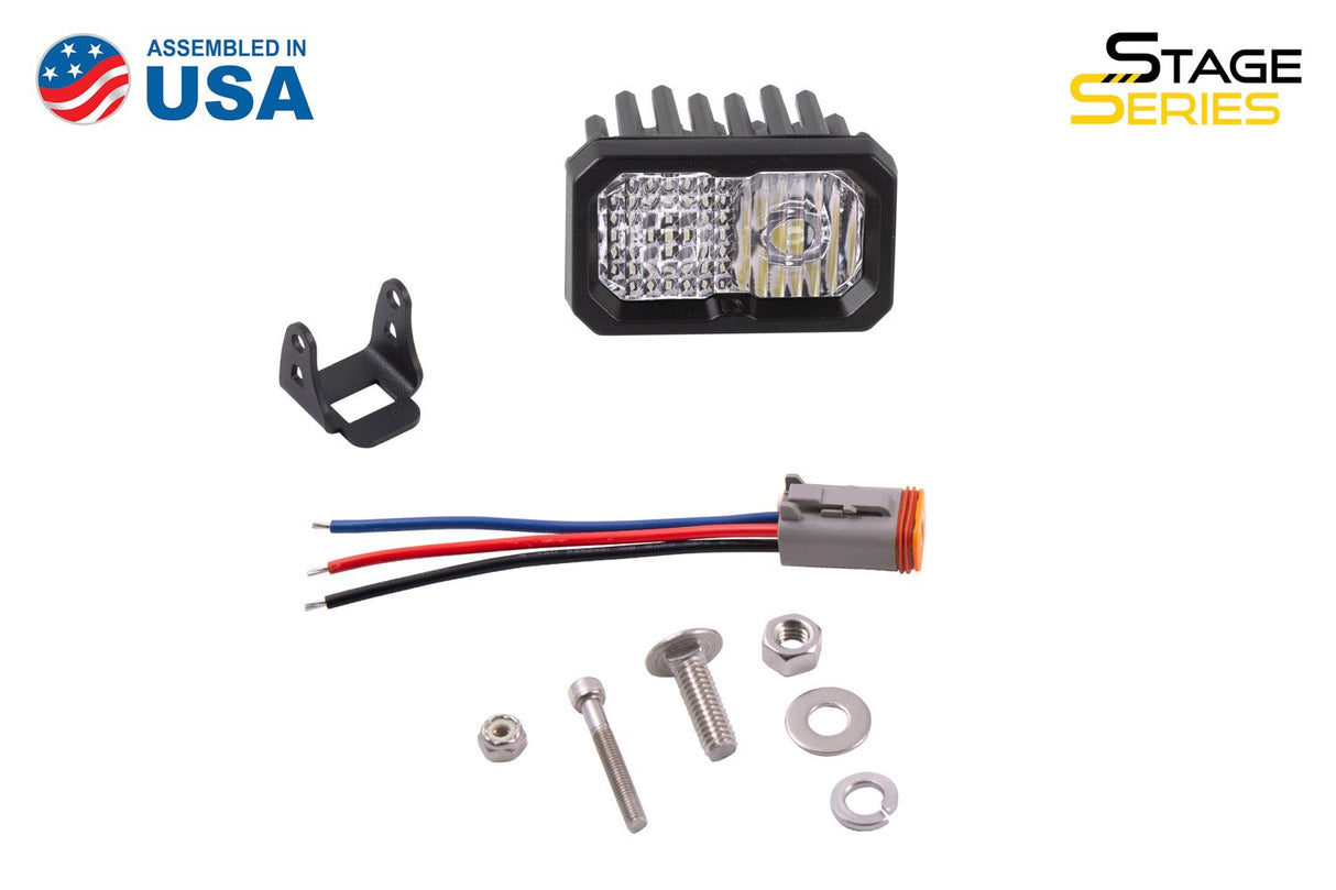 C2 1.0 SAE/DOT White Sport Standard LED Pod (one)