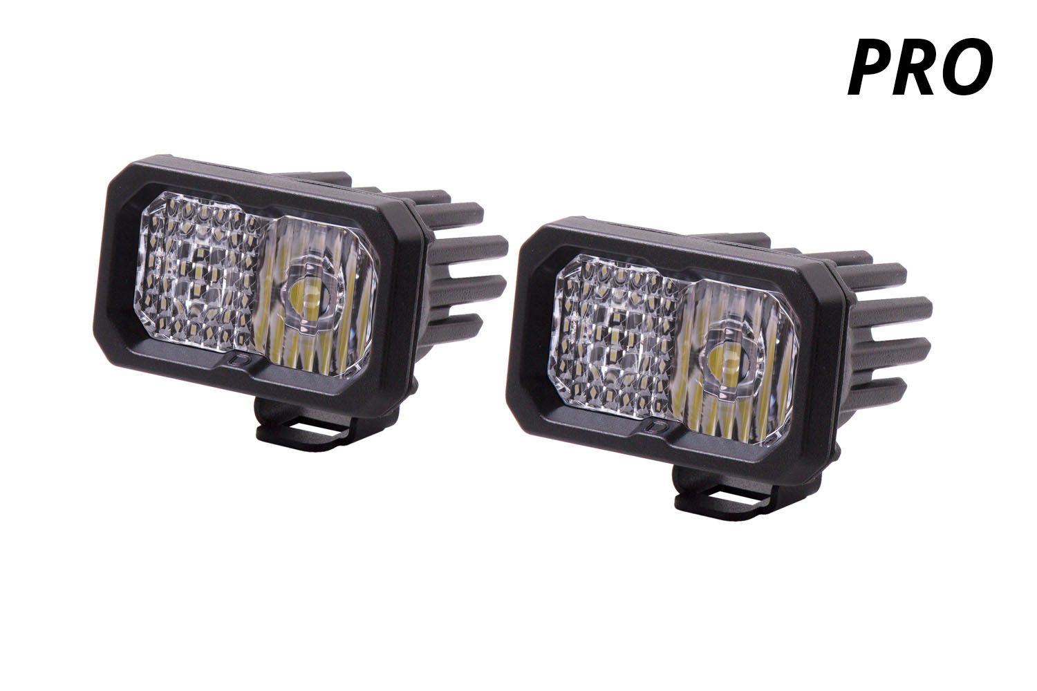 C2 1.0 SAE/DOT White Pro Standard LED Pod (pair)