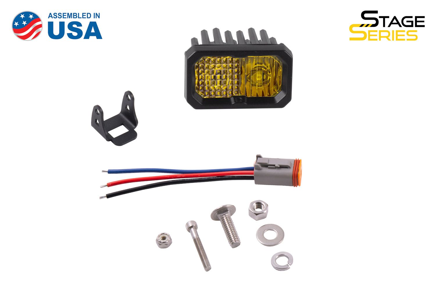 C2 1.0 SAE Yellow Pro Standard LED Pod (one)