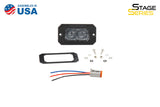 C2 1.0 SAE White Sport Flush Mount LED Pod (one)