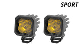 SSC1 Yellow Sport Standard LED Pod (pair)