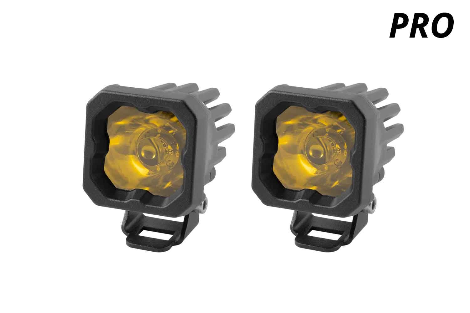 SSC1 Yellow Pro Standard LED Pod (pair)