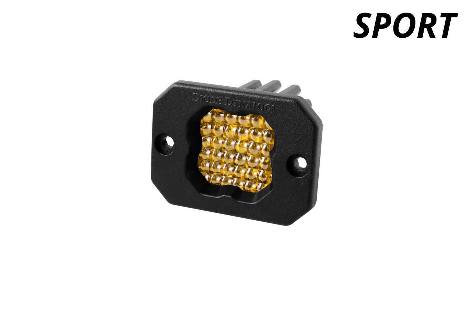 SSC1 Yellow Sport Flush Mount LED Pod (one)