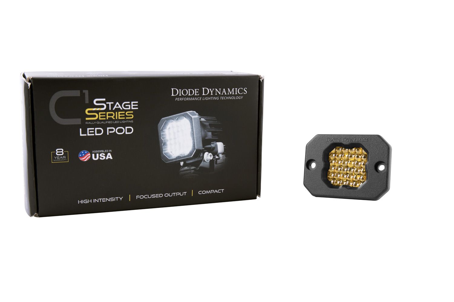 SSC1 Yellow Pro Flush Mount LED Pod (one)