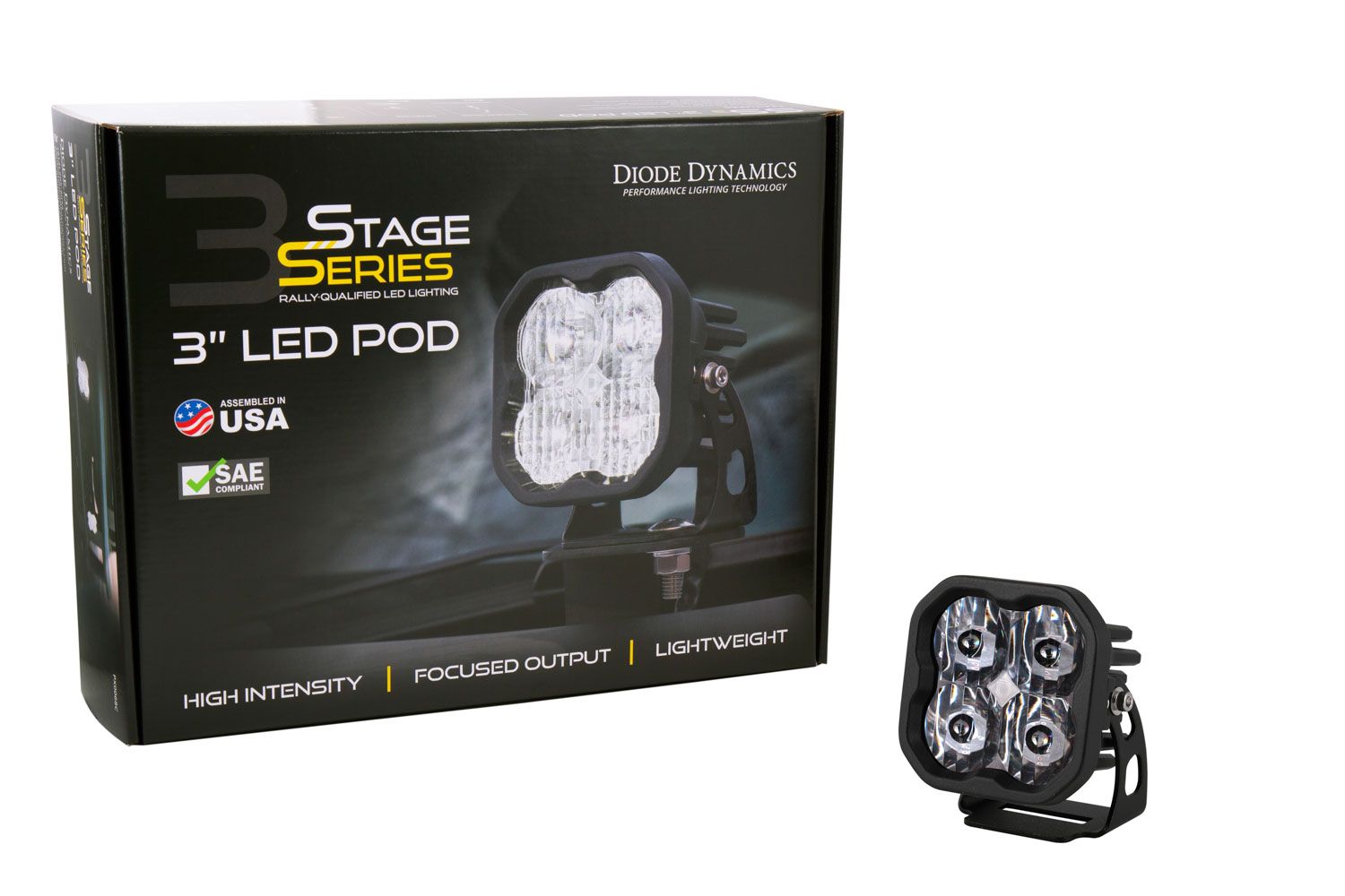 SS3 SAE White Max LED Pod (one)
