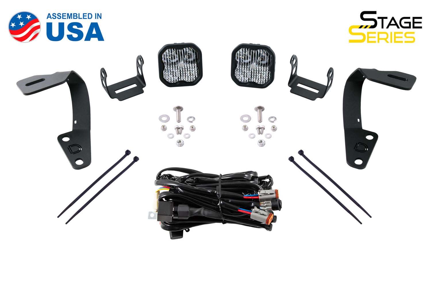 Stage Series Backlit Ditch Light Kit for 2010-2024 Toyota 4Runner