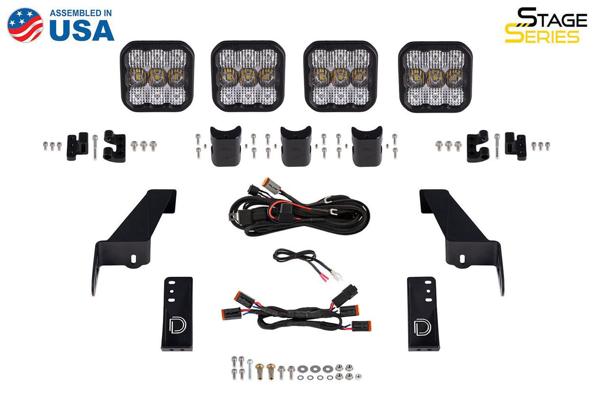 Kit de barre lumineuse LED pour capot Jeep Jl 2018-2022 Wrangler 