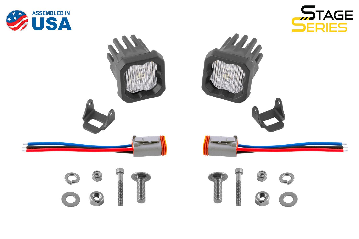 SSC1 White SAE Fog Standard LED Pod (pair)
