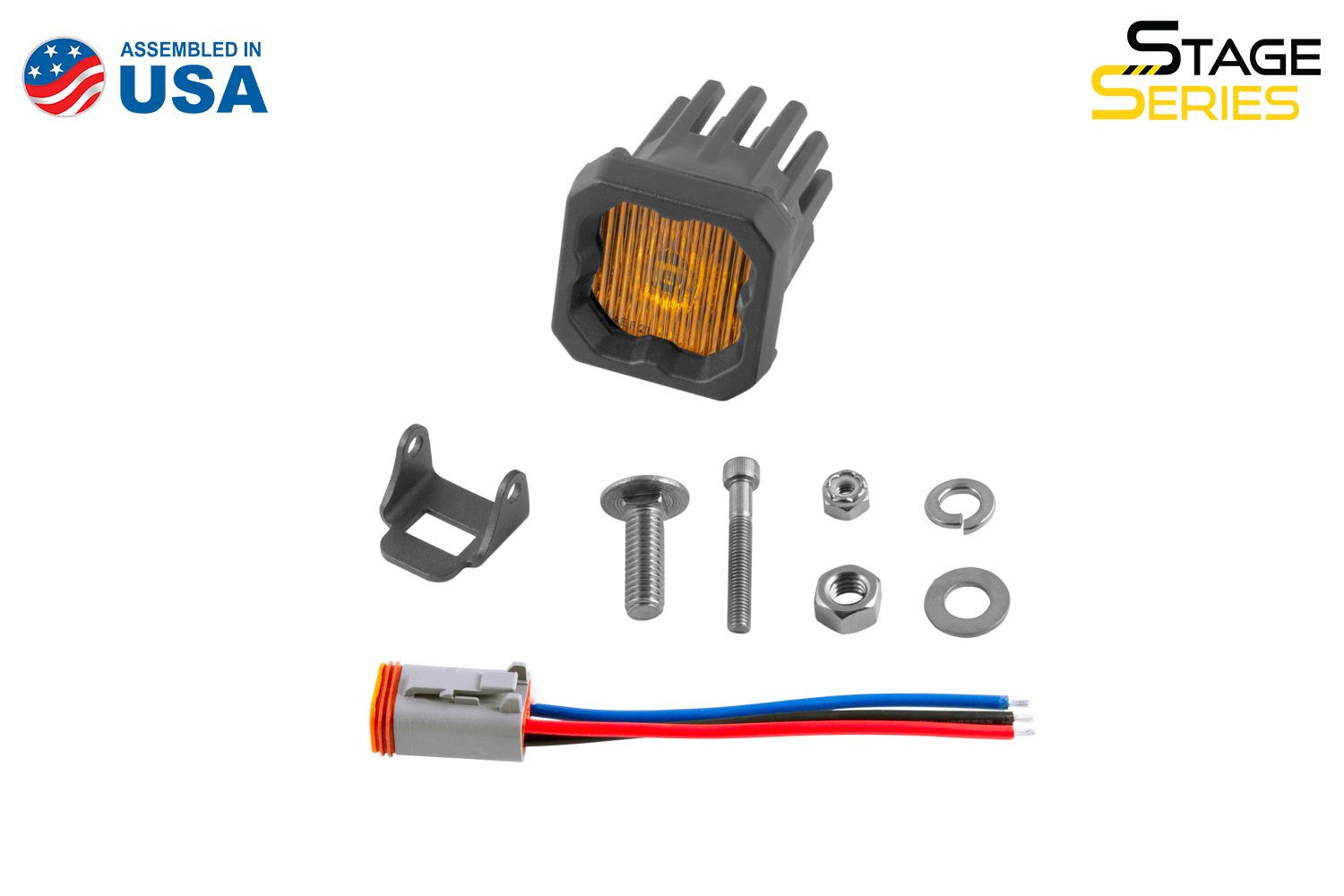 SSC1 Yellow SAE Fog Standard LED Pod (one)