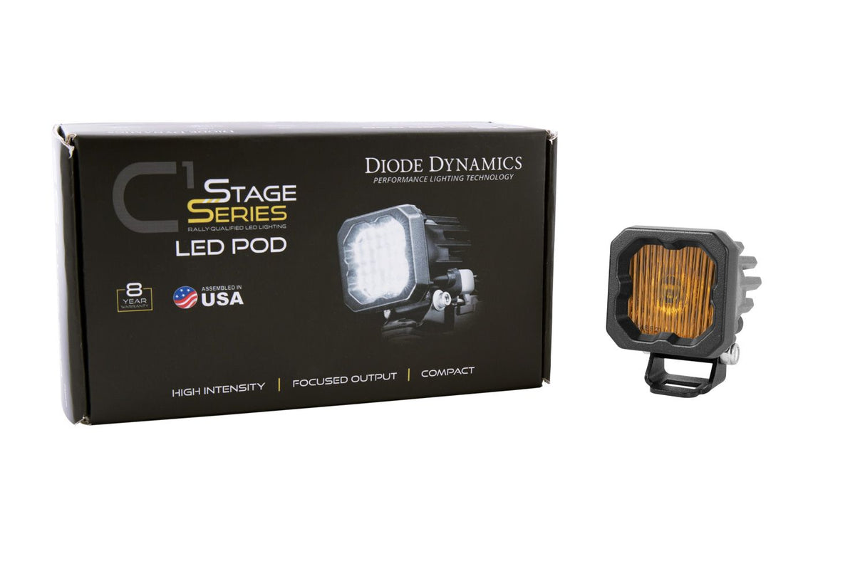 SSC1 Yellow SAE Fog Standard LED Pod (one)
