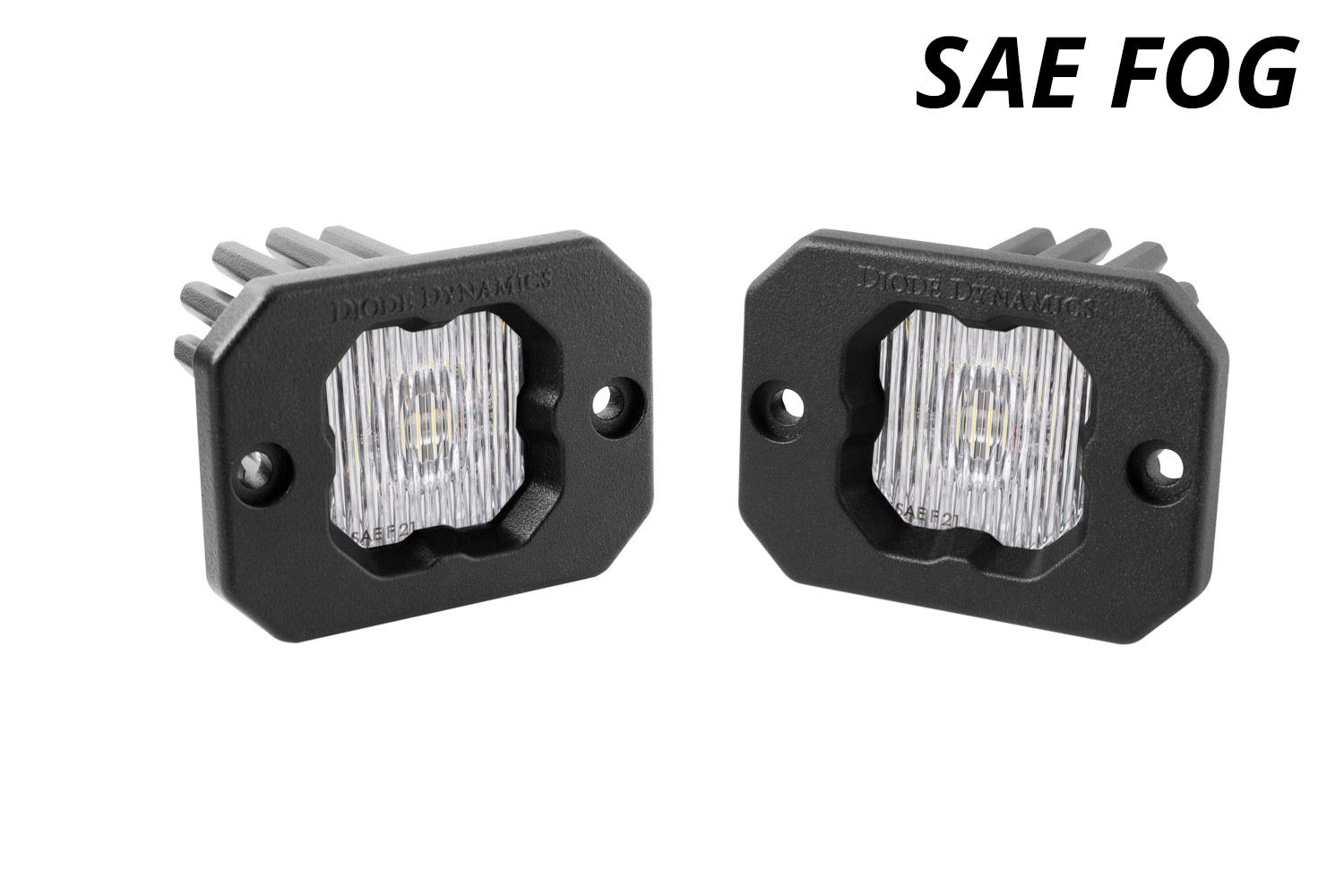 SSC1 White SAE Fog Flush Mount LED Pod (pair)