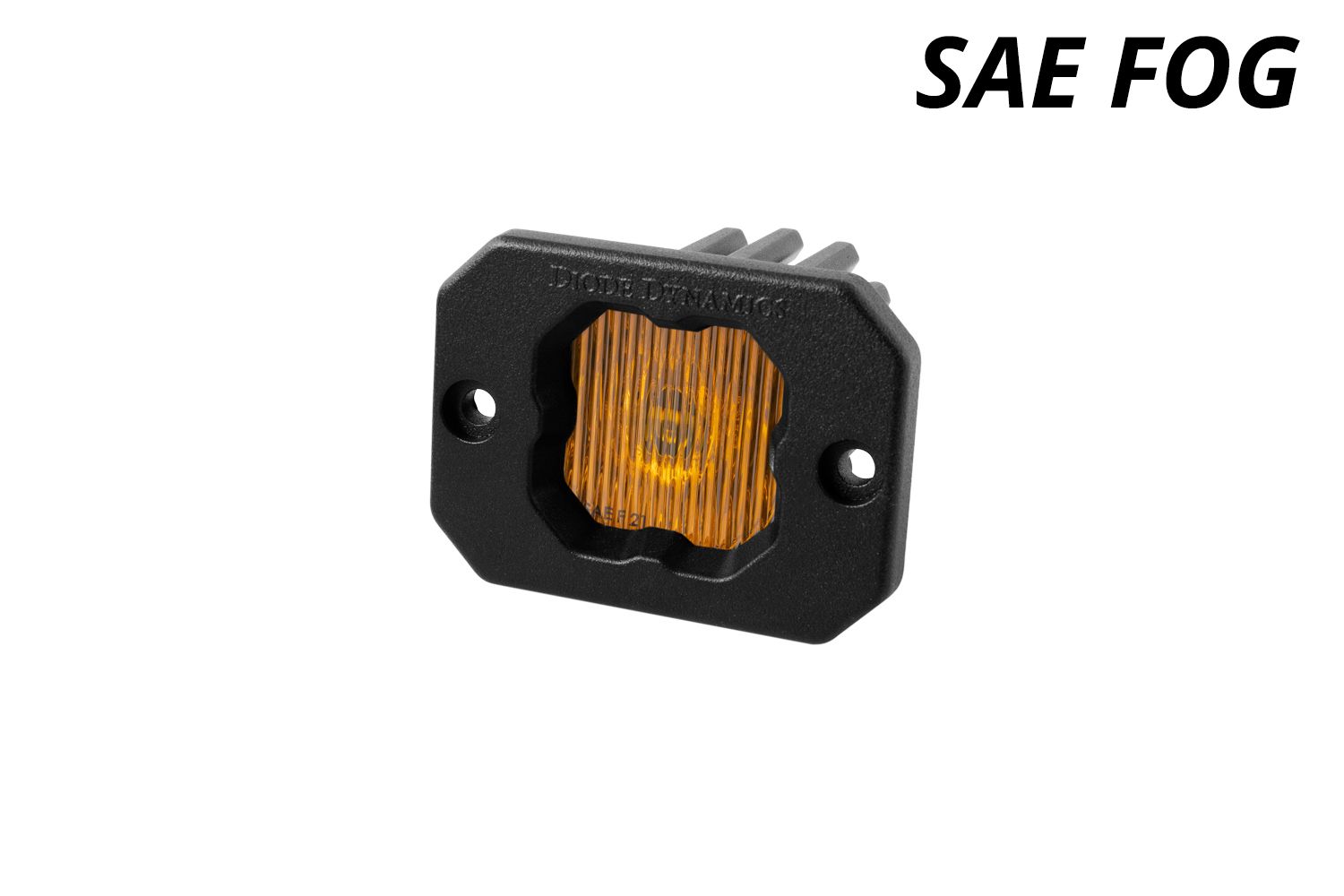SSC1 Yellow SAE Fog Flush Mount LED Pod (one)