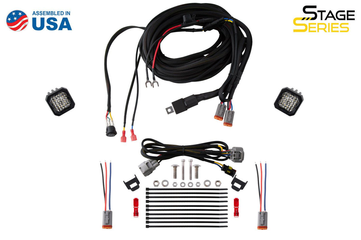 Kit d'éclairage de fossé à LED de la série Stage pour Toyota Tacoma 2016-2023