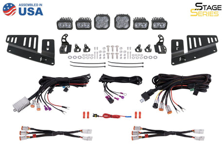 Kit de poches antibrouillard Stage Series pour Ford Bronco 2021-2025 (avec pare-chocs en acier)