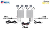 Stage Series RGBW LED Rock Light Kit (12-pack)
