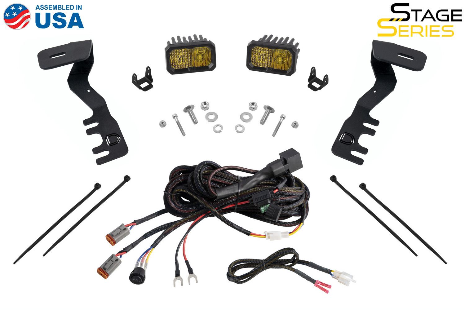 Stage Series Backlit Ditch Light Kit for 2024-2025 Toyota Tacoma