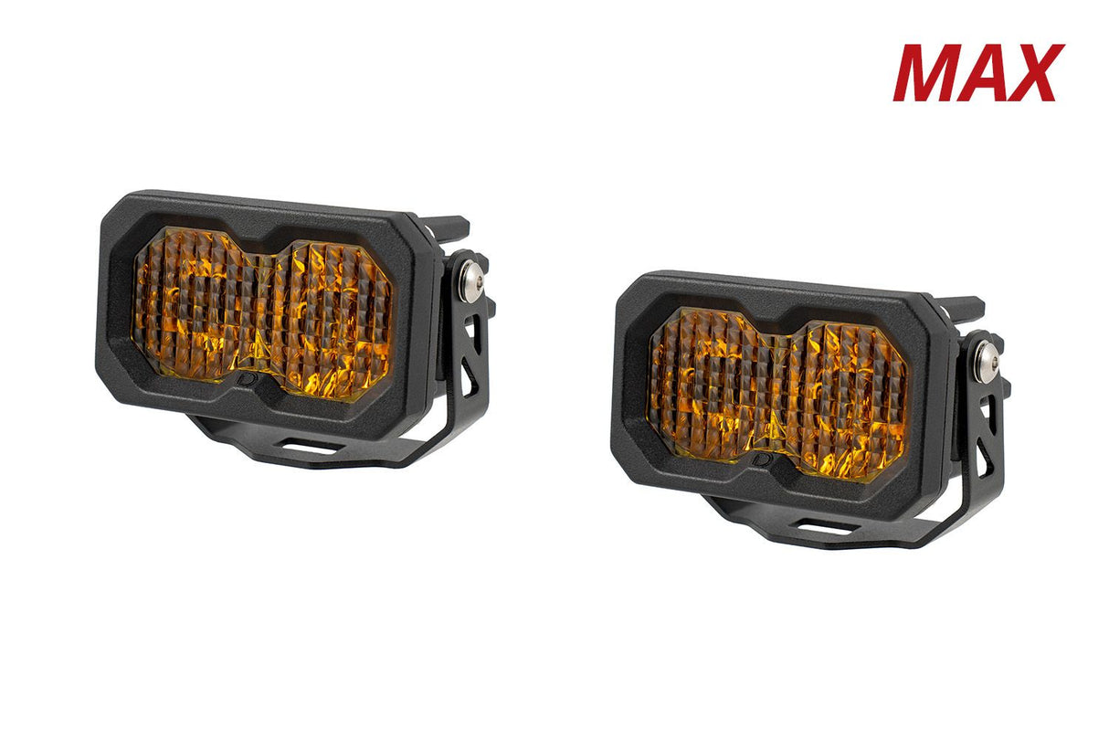 C2 2.0 SAE Yellow Max Standard LED Pod (pair)