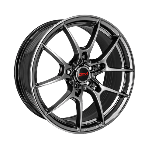 DIM - WC001 HYBER BLACK / GREY SILVER LIP | 18x8 / 30 Offset / 5x120 Bolt Pattern | 1744-15