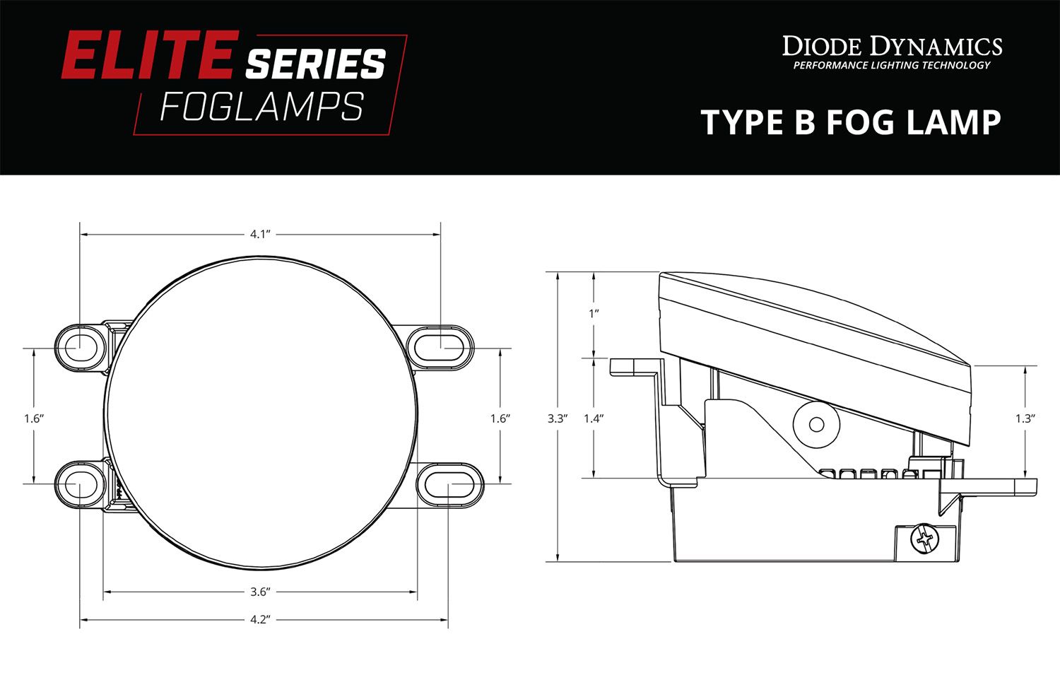 Elite Series Type B Fog Lamps (pair)
