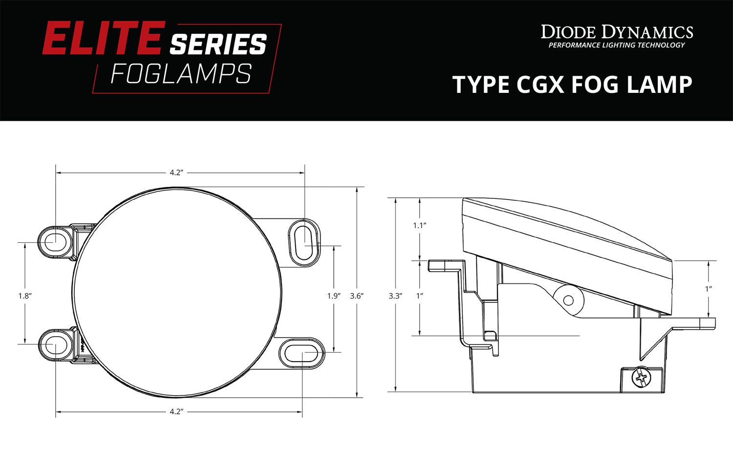 Elite Series Type CGX Fog Lamps (pair)