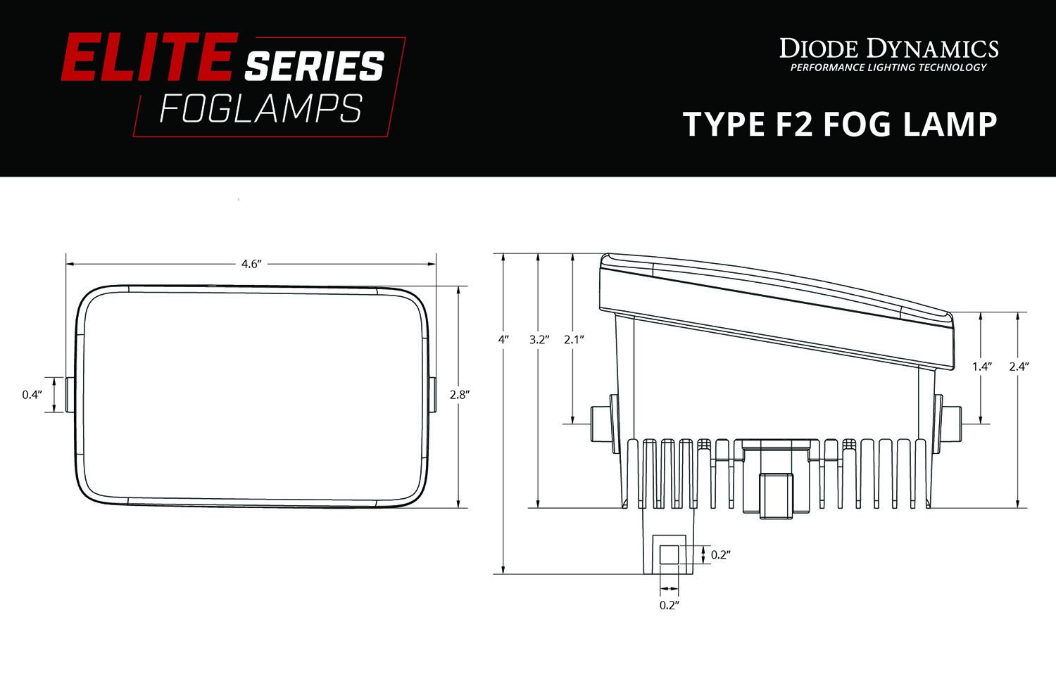 Elite Series Type F2 Fog Lamps (pair)