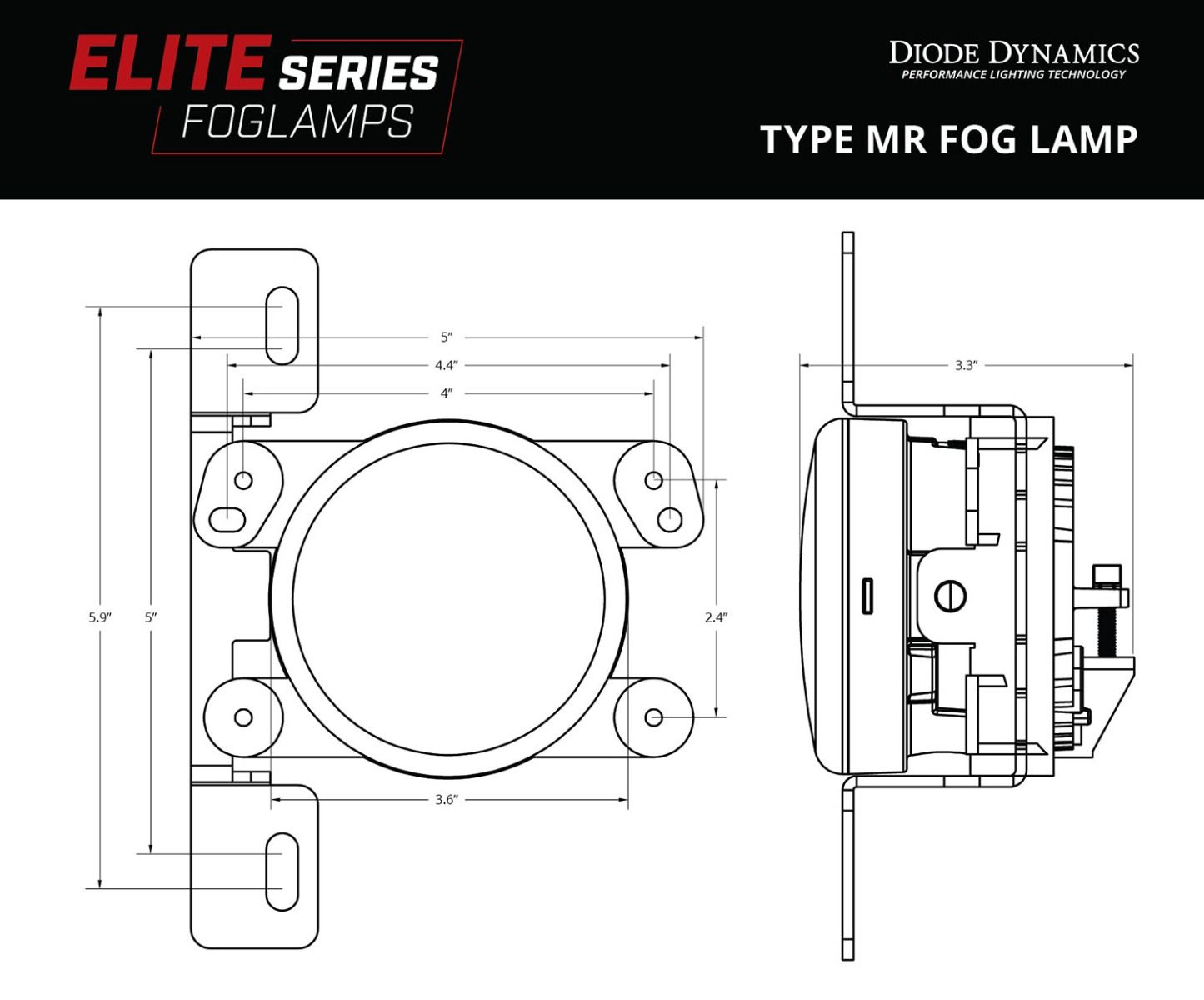 Elite Series Type MR Fog Lamps (pair)