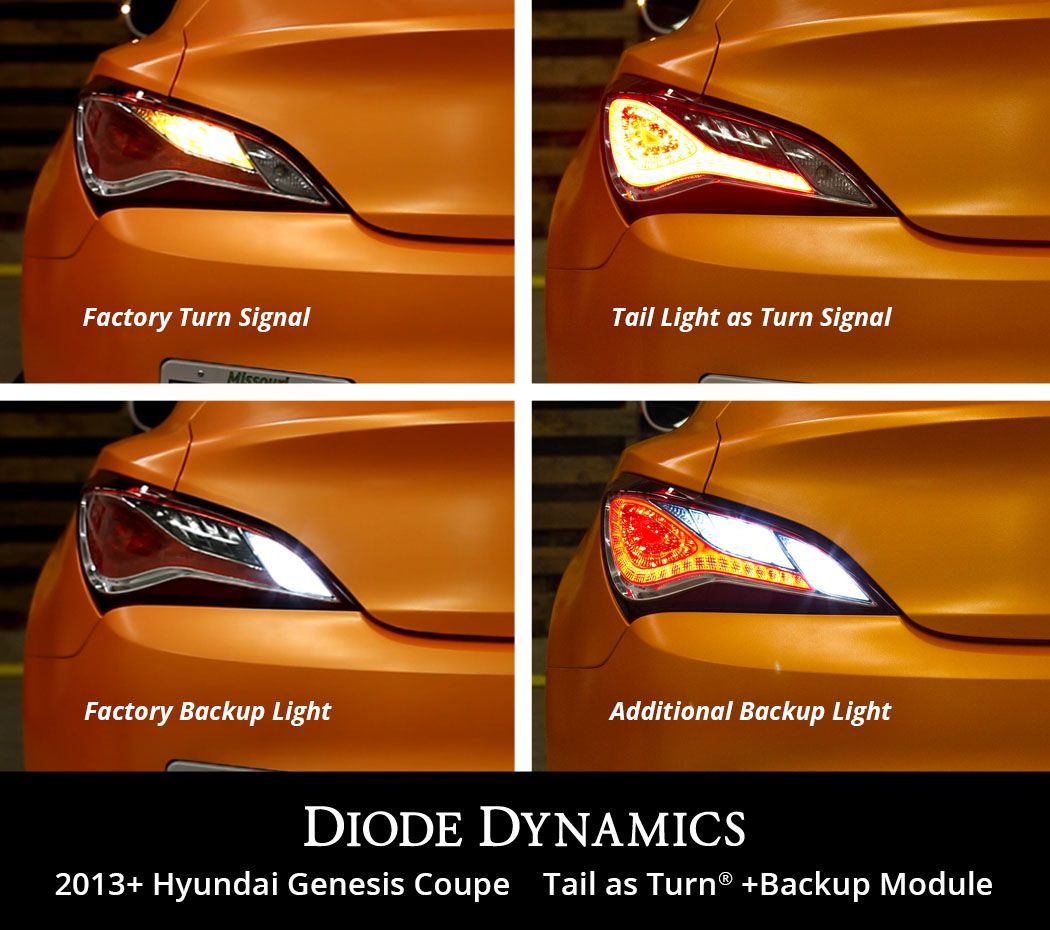 2013-2016 Hyundai Genesis Coupe Tail as Turn +Backup Module (USDM)