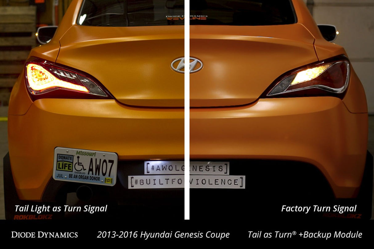 2013-2016 Hyundai Genesis Coupe Tail as Turn +Backup Module (USDM)