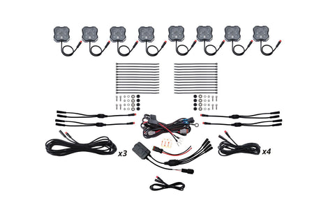 Kit d'éclairage LED RGBW Stage Series (pack de 8)