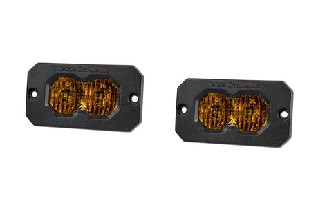 C2 2.0 Yellow Sport Flush Mount LED Pod (pair)