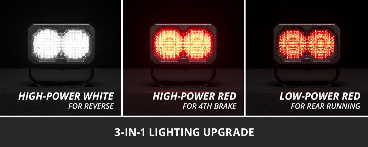 C2R White Flood Standard LED Pod (pair)