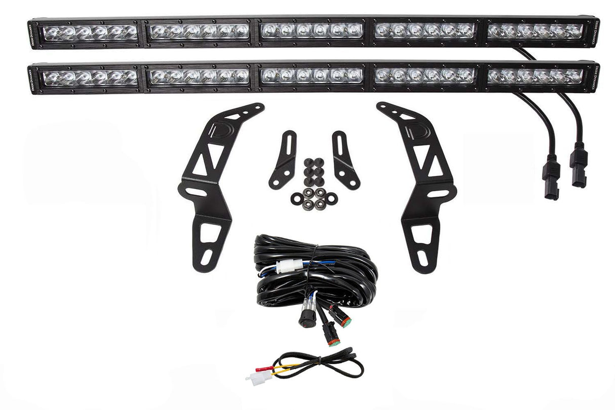 Kit de barre lumineuse LED pour pare-chocs Jeep JL Wrangler 2018-2025