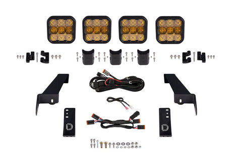 SS5 Grille CrossLink Lightbar Kit for 2018-2025 Jeep JL Wrangler