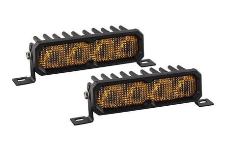 SS6 SAE/DOT Yellow LED Light Bar (pair)