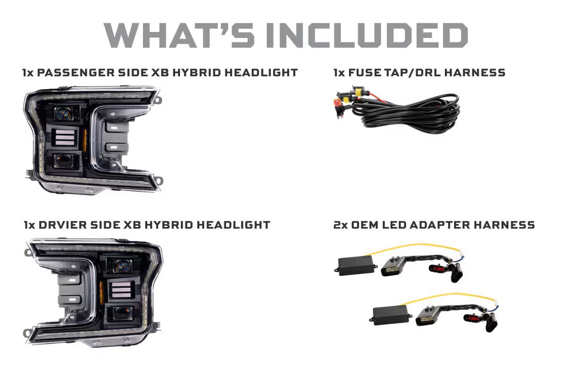 Ford F-150 (18-20) XB Hybrid Led Headlights