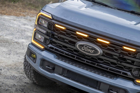 2023+ Ford Super Duty XBG LED DRL Grille (Black)