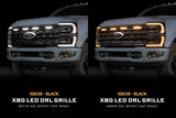 2023+ Ford Super Duty XBG LED DRL Grille (Black)