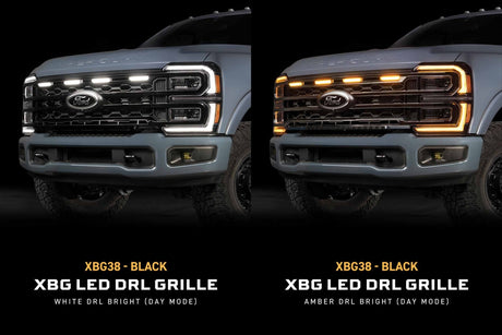 2023+ Ford Super Duty XBG LED DRL Grille (Black)