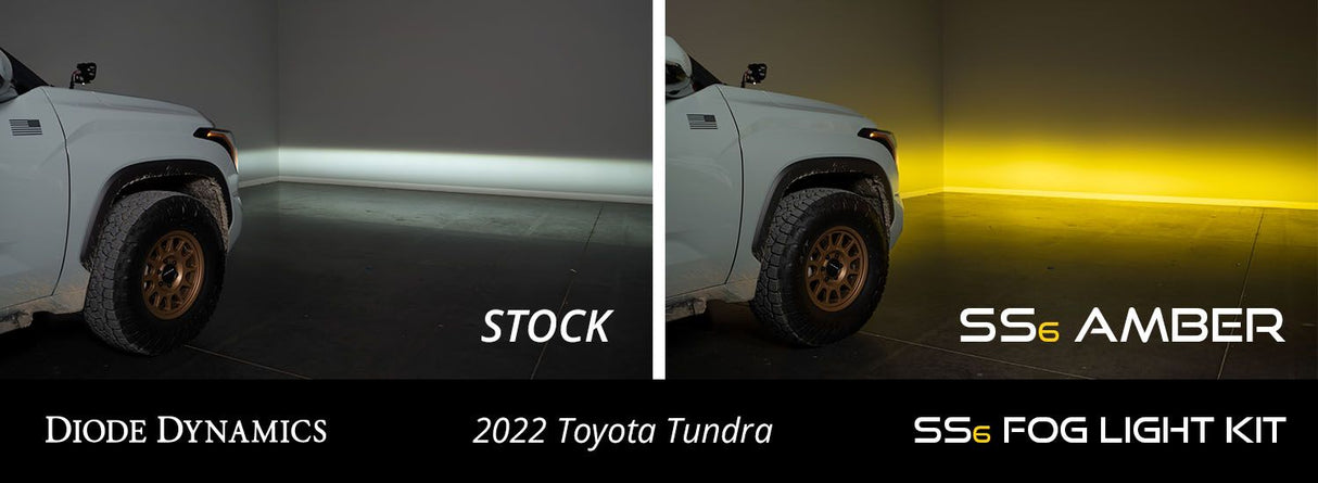 Kit de phares antibrouillard à LED SS6 pour Toyota Tundra 2022-2025