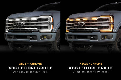 2023+ Ford Super Duty XBG LED DRL Grille (Chrome)
